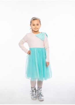 Vidoli персиковое нарядное платье для девочки G-21882W